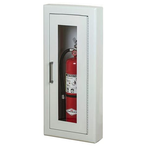 stainless steel semi recessed fire extinguisher cabinets|lockable fire extinguisher cabinets.